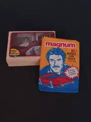 1982 DONRUSS MAGNUM P.I. 66 CARD SET WITH WRAPPER. NEW.