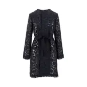 [P.A.R.O.S.H.] P. A.R. O.S. H. Macramé lace dust coat Woman M M Blue