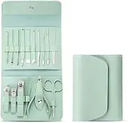 KLIVE Nail Kit, 16 in 1 Manicure Set- Professional Manicure Kit Pedicure Kit For Women Men, Stainless Steel Nail Clippers Tools Set For Household, Facial Nail Care Kit with Travel Case (Multi Color)