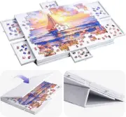 Foldable Puzzle Board with 2 in1 Designed Stand Cover Tilting Jigsaw Puzzle