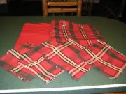 Double Red & White Tablecloth Set (52" x 68"/each) With 4 Matching Napkins
