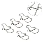 50pc/kit Fast Clip Lock Snap Swivel Rings Safety Snaps Fishing Hook Connector