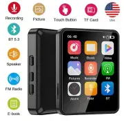 2024 Bluetooth MP4 MP3 Lossless Music Player FM Radio Recorder Support 32-128GB
