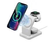 Magnetic Wireless Charger for iPhone 13/12, 3 in 1 Wireless Charging Station Compatible with iPhone 13/12 Pro Max Mini, iWatch Charger Stand for iWatch 6 5