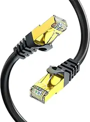 Internet Cable - Heavy Duty Network Cord for Indoor Outdoor Use,High Speed 10Gbps Transfer Speed, Stable Ethernet Cable Network Wire for Routers, Modems