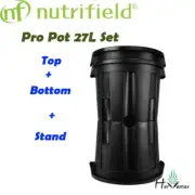 Pick Up Nutrifield Pro Pot 27L Set Top Mesh Bottom Stand Bucket Ajustable Height
