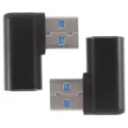 2 Pcs Type-C to USB Converter Adaptor Right Angle