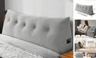 Headboard Pillow Queen, Backrest Triangular Wedge Pillow Headboard Queen,