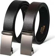 [VALICLUD] Adjustable Ratcheting Belt Automatic Buckle Men's Fashionable Trouser Belt for Business Casual and Everyday Occasions