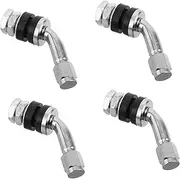 NOLITOY 4pcs Tire Valve Covers Motorcycle Valve Stem Caps Aluminum Stem for Tire Deflators Inflation