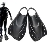 Swimming Training Fins, Comfortable Diving Fins, Compact Short Flippers Swimming Training Fins, Ergonomic Comfortable Swim and Diving Fins for Swimming Training
