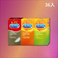 在飛比找momo購物網優惠-【Durex 杜蕾斯】超薄裝保險套12入 + 凸點裝保險套1