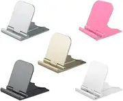5 Pcs Foldable Cell Phone Stands, AIFUDA Portable Phone Holder Universal Cellphone Desktop Cradle for Tablets, Reader, Mini iPad, Smartphone