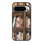 Google Pixel 9 Pro Impact Magnetic Case Bookshelf Garden by KT's Canvases