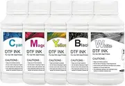 5 * 250ml DTF Ink Kit for All Desktop DTF Printer, DTF Ink for DTF Printer PET Film, DTF Printer Pigment Ink