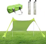 Yulokdwi Beach Tent Sun Shelter, Outdoor Sun Shade UPF50+, Portable Breathable Beach Tent for Family Outing Fishing Festival Camping Vacation Sports Picnic
