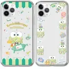 Keroppi Variety Clear Jelly Case for Galaxy S24 S23 S22 S21 S20 Plus Ultra