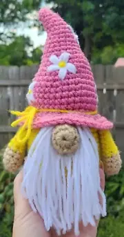 Crochet Gnome Amigurumi Cute Plushie Handmade OOAK