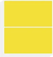 [uxcell] Color Coding Labels 7.6 x 5cm, 50 Pcs Rectangular Colored Labels Sticker Moving Stickers Tags for Inventory Packing Box, Yellow