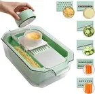 Mandoline Slicer, Multifunctional Vegetable Chopper Cheese Grater Wave Cutter...
