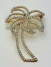 150 Crystal Palm Tree Pin/Brooch