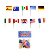 World Flag Picks (Pack of 50)
