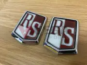 “RS" Fender Emblem Set (2 Piece) to suit Nissan Skyline RS DR30