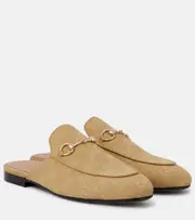 [Gucci] Gucci Princetown Horsebit GG canvas mules AU 9 beige