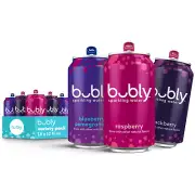 Bubly Sparkling Water, Triple Berry Variety Pack, Zero Sugar & Zero Calories, Se