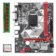 B75-H Desktop Motherboard +I3-2130 CPU +1X4G DDR3 1600MHz LGA 1155 USB 3.07398