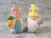 Cracker Barrel Ceramic Mini GROME Salt & Pepper Shaker Set - NEW