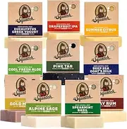 [Dr. Squatch] Men's Soap Gift Set (10 Bars) - Pine Tar, Cedar Citrus, Bay Rum, Spearmint Basil, Crisp IPA, Cool Fresh Aloe, Nautical Sage, Eucalyptus Greek Yoghurt, Deep Sea Goat's Milk, Gold Moss