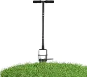 Bulb Planter Tool Long Handle - Garden Transplanting Tool,Steel Precision Portable Ergonomic Multi-Purpose Digger for Gardening Planting Lawn Care Seedling Transplantation Soil Loosening
