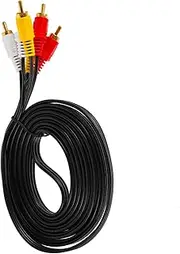 OKUMEYR Male to Male Cable Tv Auxiliary Cord for DVD Vcd Connections Material for Audio Video Transmission Versatile Use with Easy Placement