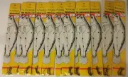lot 12 FLUKE FLOUNDER rigs RIG FISHING snelled mustad #9 hook nylon leaders