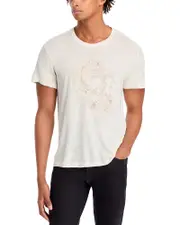 John Varvatos Embroidered Short Sleeve Graphic Tee