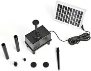 Levemolo 1.8W Solar Fountain Pump for Garden Aquarium Submersible Water Pump with Height for Baths and Water Displays