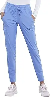 [Cherokee] Scrub Pants for Women Workwear Originals Pull-On Elastic Waist 4200, Galaxy Blue, XX-Large Plus