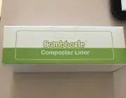 New Bamboozle Composter Liner Bags compostable Roll Of 50 In Box Unscented