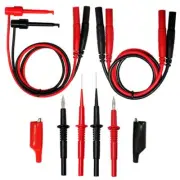 AideTek 5 in 1 Silicone Rubber Wire Test Lead Kit of Multimeter TLP20257