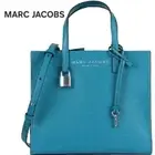 MARC JACOBS The Grind Mini Tote Harbor Blue Pebbled Leather NWT!