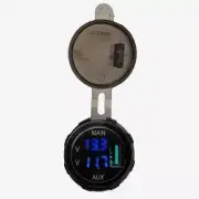 Lightforce Dual Voltmeter with 3.0 Amp USB Fast Charger