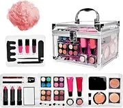 Make-up Set, Complete Makeup Kit, Beauty Gift Set, Professional Beauty Tools With Cosmetic Bags, Breathable Color Perfect Coverage, Transparent Bag Color, For Beginners