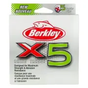 Berkley x5 Braid Superline, Crystal, 10-Pound Break Strength, 164yd Fishing