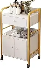 Barber Shop Beauty Cart Salon Cart with Wheels Storage Rolling Cart with Drawer,Top Storage Table Side Crossbar Reinforcement,Convenient Universal Pulley Rounded Handle,Suitable for Salon Spa Tattoo(G