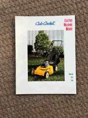 18 CUB CADET ELECTRIC MULCHING MOWER AD SHEET