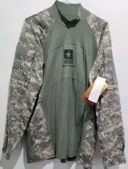 NEW Army Combat Shirt MASSIF Camo Army Combat Shirt Camouflage US NWT XL
