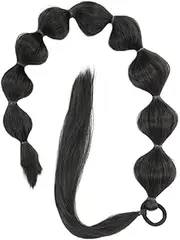 BIUDECO Long Ponytail Extension Wrap Around Synthetic Hair for Women Bubble Ponytail Hair Extension for Women Easy to Wear Versatile for Parties Daily Use