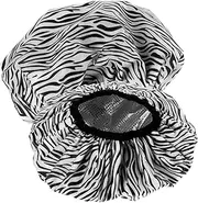 EXQUIMEUBLE 2pcs Sauna Hair Cap Double Shower Cap for Hair Dye Treatments Non-electric Self-heating Lightweight Portable Salon Supplies Reduces Static for
