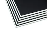 Union Premium Foam Board Black/White 30 x 40 x 3/16" 10-Pack : Matte Finish H...